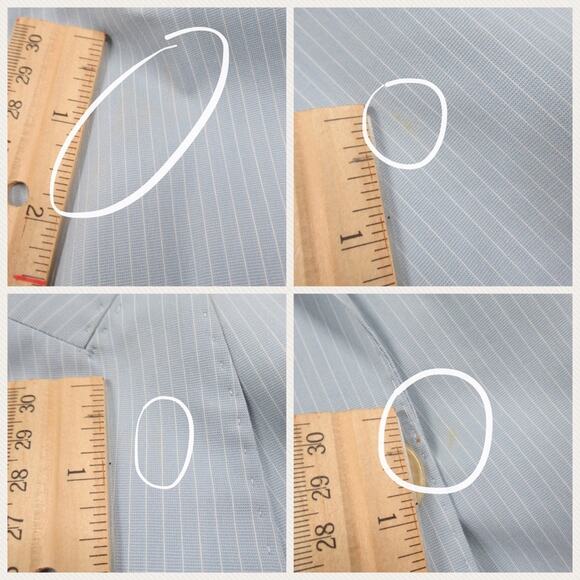 PIAZZA SEMPIONE Blue Pinstriped Single Button Blazer Italian Size 44 US Size 8 - Picture 11 of 13